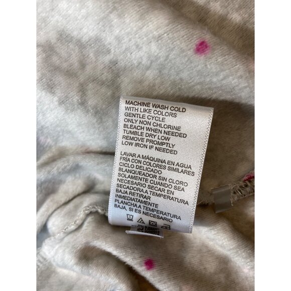 Nautica Womens Snowflake Print Pajama Set XL Gray Henley Top Elastic Waist Cozy - Picture 7 of 16